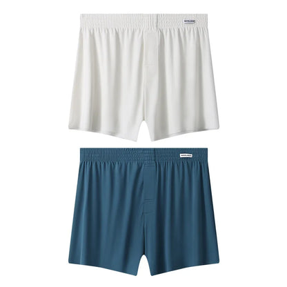 Mens Boxer Shorts Large Size - Ice Silk Breathable Sleepwear Pants | Loose Fit Boxers - ZOOMNSTORE