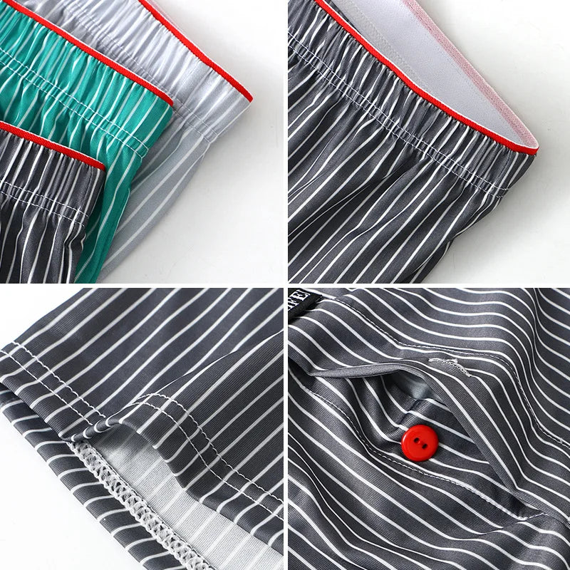 Mens Boxer Shorts – Large Size Ice Silk Breathable Summer Underwear Pants - ZOOMNSTORE