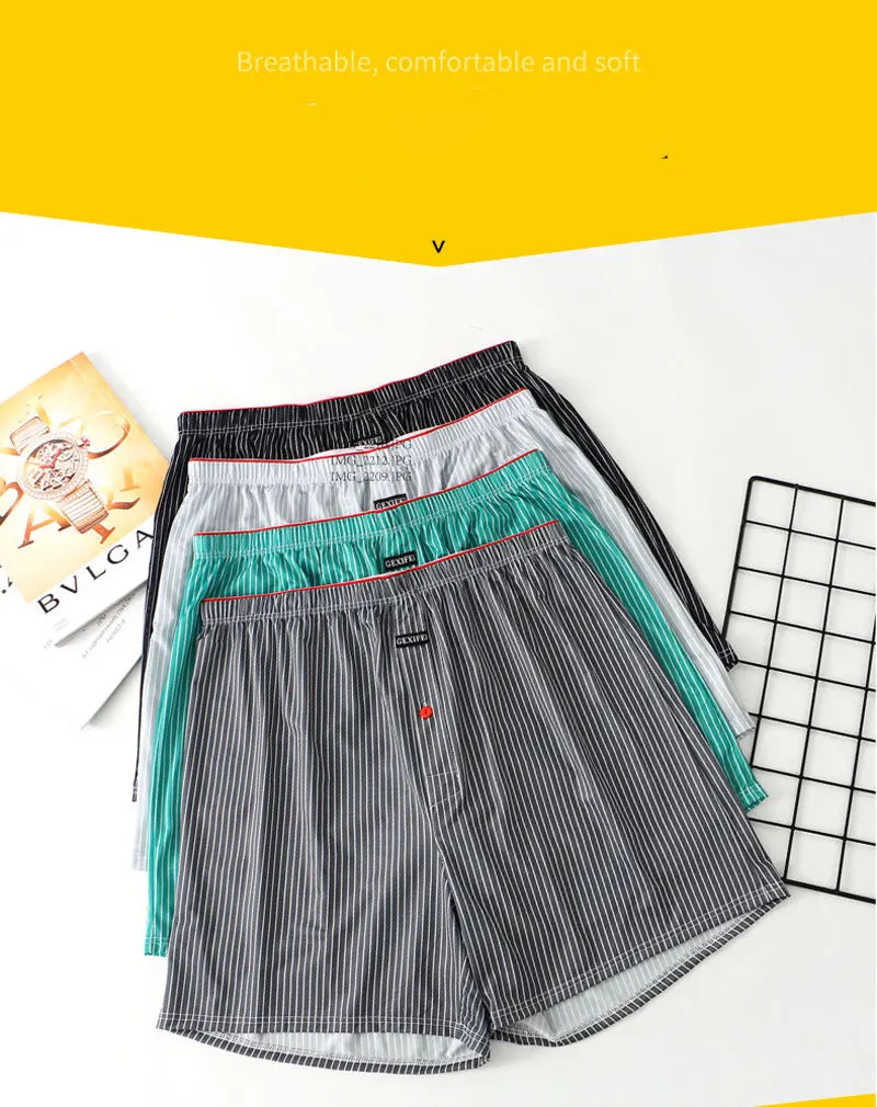 Mens Boxer Shorts – Large Size Ice Silk Breathable Summer Underwear Pants - ZOOMNSTORE