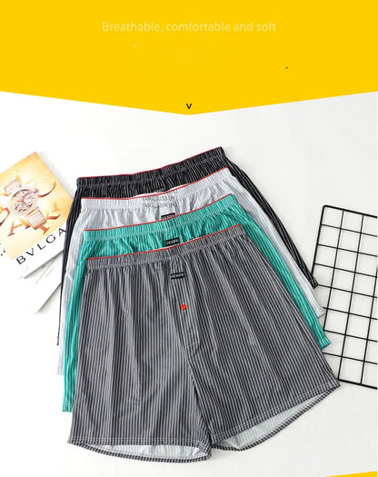 Mens Boxer Shorts – Large Size Ice Silk Breathable Summer Underwear Pants - ZOOMNSTORE