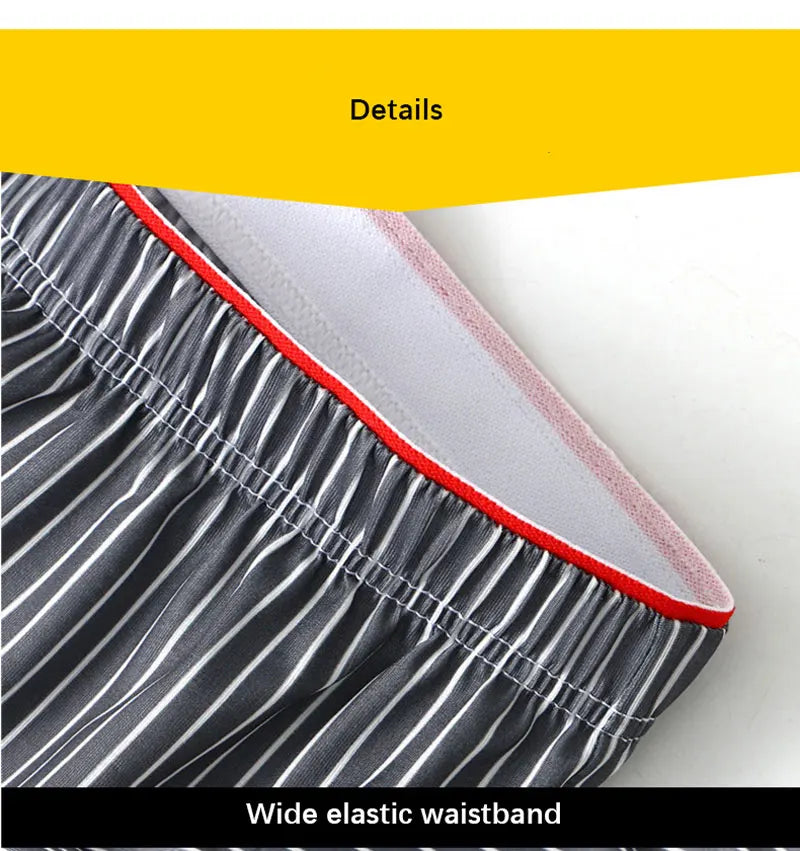 Mens Boxer Shorts – Large Size Ice Silk Breathable Summer Underwear Pants - ZOOMNSTORE