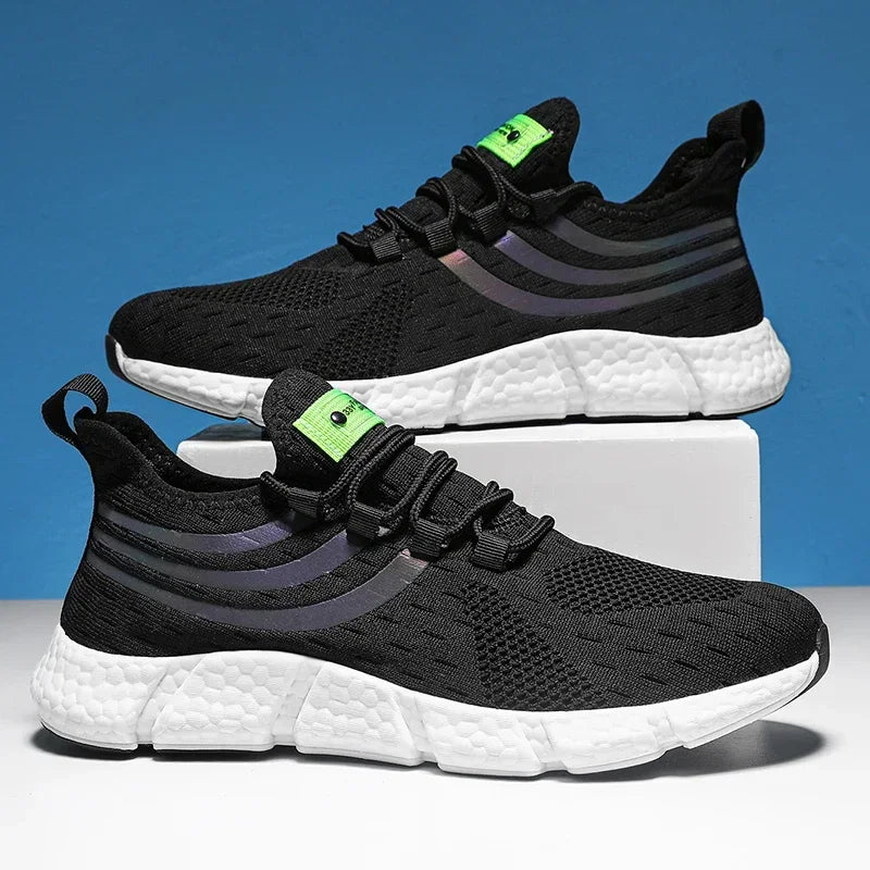 Mens Breathable Platform Sneakers - Comfortable Summer Running  Walking Shoes - ZOOMNSTORE