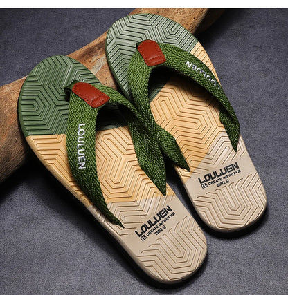 Mens Breathable Summer Flip Flops - Casual Beach Slippers - ZOOMNSTORE