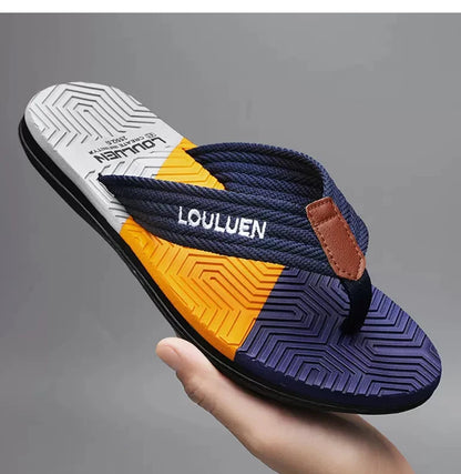 Mens Breathable Summer Flip Flops - Casual Beach Slippers - ZOOMNSTORE