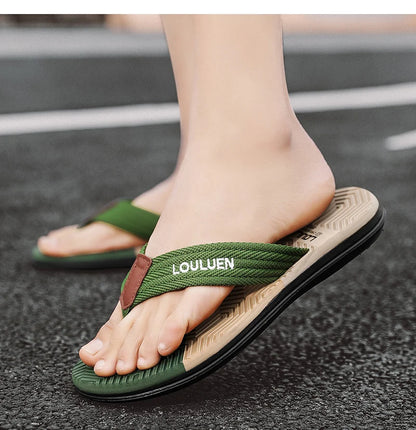 Mens Breathable Summer Flip Flops - Casual Beach Slippers - ZOOMNSTORE