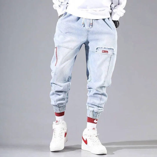 Mens Cargo Joggers - Streetwear Hip Hop Pants for Autumn  Spring - ZOOMNSTORE