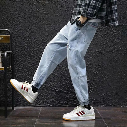 Mens Cargo Joggers - Streetwear Hip Hop Pants for Autumn  Spring - ZOOMNSTORE