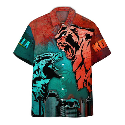 Mens Casual 3D Printed Halloween Shirt - Short Sleeve Horror Print - ZOOMNSTORE