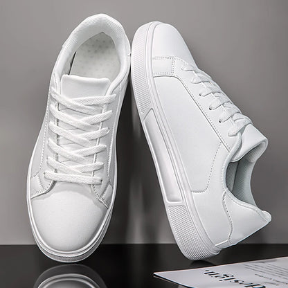 Mens Casual PU Leather Sneakers - Comfortable Autumn Shoes - ZOOMNSTORE