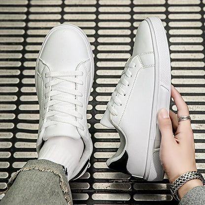 Mens Casual PU Leather Sneakers - Comfortable Autumn Shoes - ZOOMNSTORE