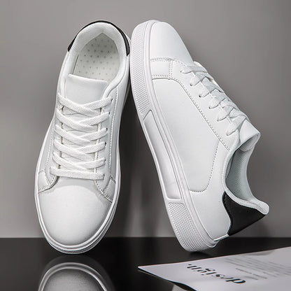 Mens Casual PU Leather Sneakers - Comfortable Autumn Shoes - ZOOMNSTORE