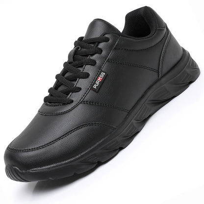 Mens Casual Running Sneakers - Soft Fitness Jogging Shoes in Black and White - ZOOMNSTORE