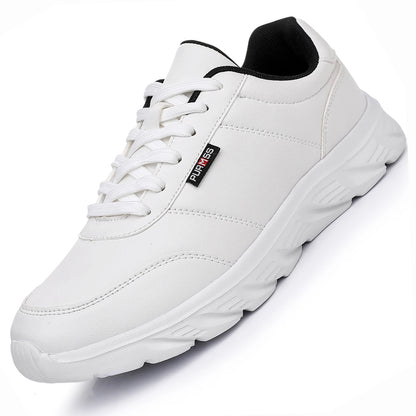 Mens Casual Running Sneakers - Soft Fitness Jogging Shoes in Black and White - ZOOMNSTORE