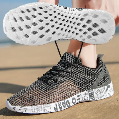 Mens Aqua Mesh Sneakers - High-Quality Summer Casual Water Shoes - ZOOMNSTORE