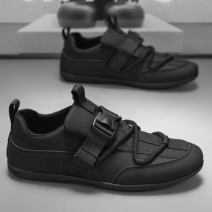 Mens Casual Shoes 2025 New Lightweight Breathable Leather Sneakers Suitable Walking Street Fashion Sports Flat Skate Shoes Man - ZOOMNSTORE