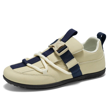 Mens Casual Shoes 2025 New Lightweight Breathable Leather Sneakers Suitable Walking Street Fashion Sports Flat Skate Shoes Man - ZOOMNSTORE