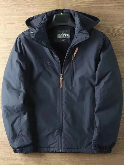 Mens Casual Tactical Jacket - Warm Padded Outdoor Coat for Autumn and Winter - ZOOMNSTORE