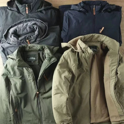 Mens Casual Tactical Jacket - Warm Padded Outdoor Coat for Autumn and Winter - ZOOMNSTORE