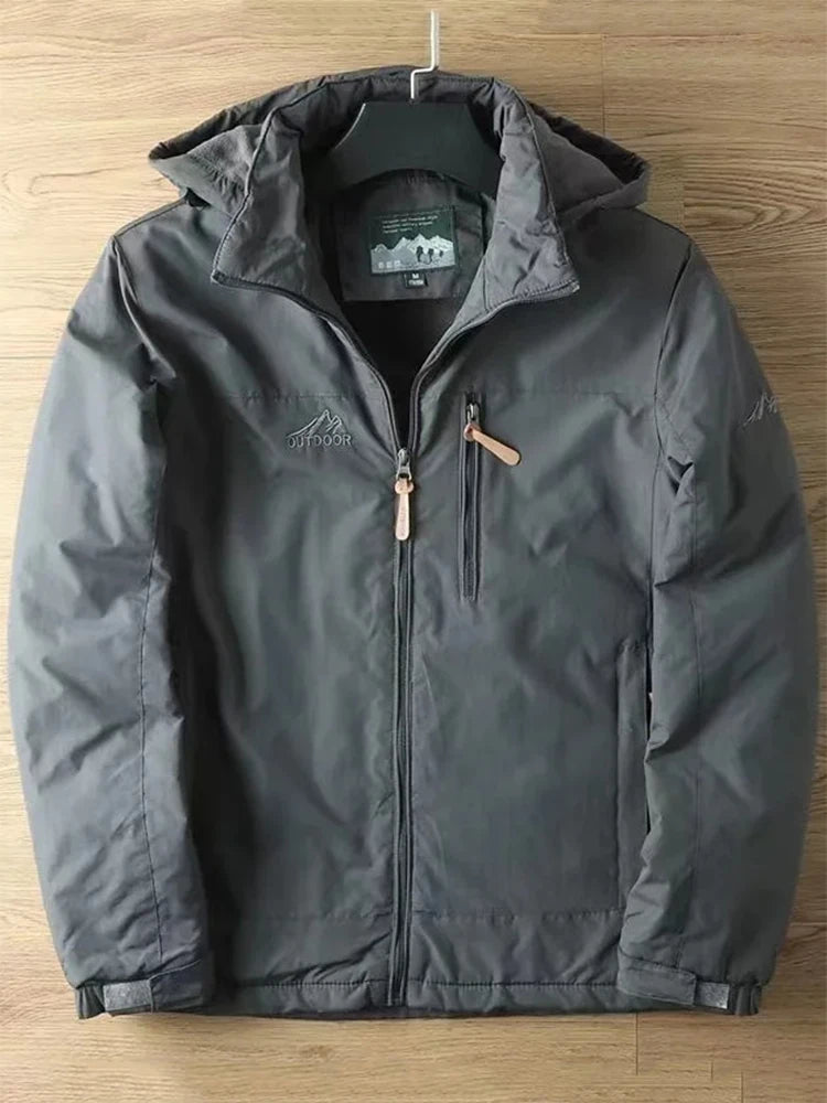 Mens Casual Tactical Jacket - Warm Padded Outdoor Coat for Autumn and Winter - ZOOMNSTORE