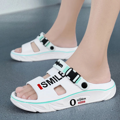 Mens Comfortable Massage Slippers - Indoor Outdoor Sandals and Clogs - ZOOMNSTORE