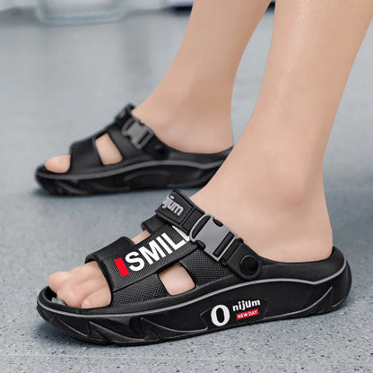 Mens Comfortable Massage Slippers - Indoor Outdoor Sandals and Clogs - ZOOMNSTORE
