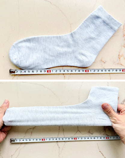 Mens Cotton Crew Socks - 10 Pairs Casual Business Breathable Size 38-45 - ZOOMNSTORE