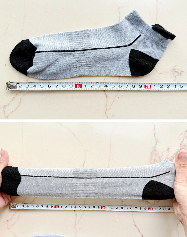 Mens Cotton Crew Socks - 10 Pairs Casual Business Breathable Size 38-45 - ZOOMNSTORE