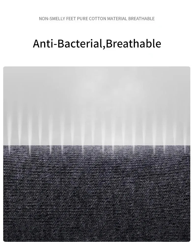 Mens Cotton Crew Socks - 10 Pairs Casual Business Breathable Size 38-45 - ZOOMNSTORE