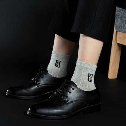 Mens Cotton Socks - 20 Pairs Breathable Deodorant Black Dress Socks - ZOOMNSTORE