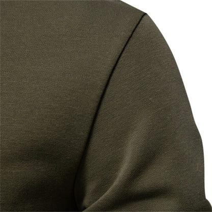 Mens Cotton-Blend Crew Neck Sweatshirt - Casual Sport Pullover Top - ZOOMNSTORE