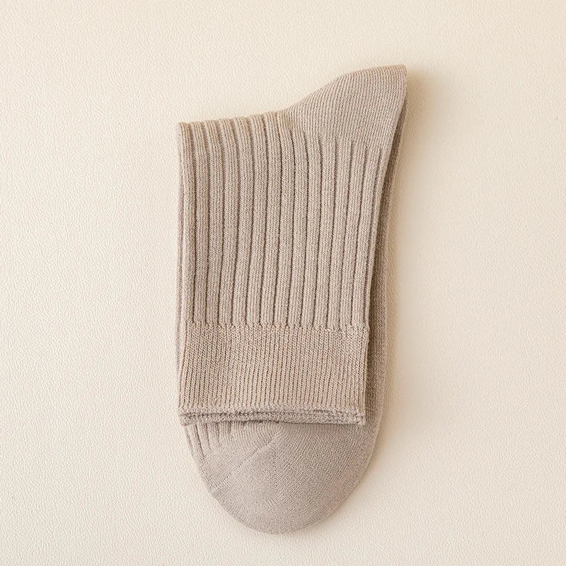 Mens Crew Socks - 3 Pairs Black  White Casual Cotton Streetwear - ZOOMNSTORE