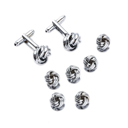 Mens Cufflinks and Studs Set - Tuxedo Accessories for Weddings and Parties - ZOOMNSTORE