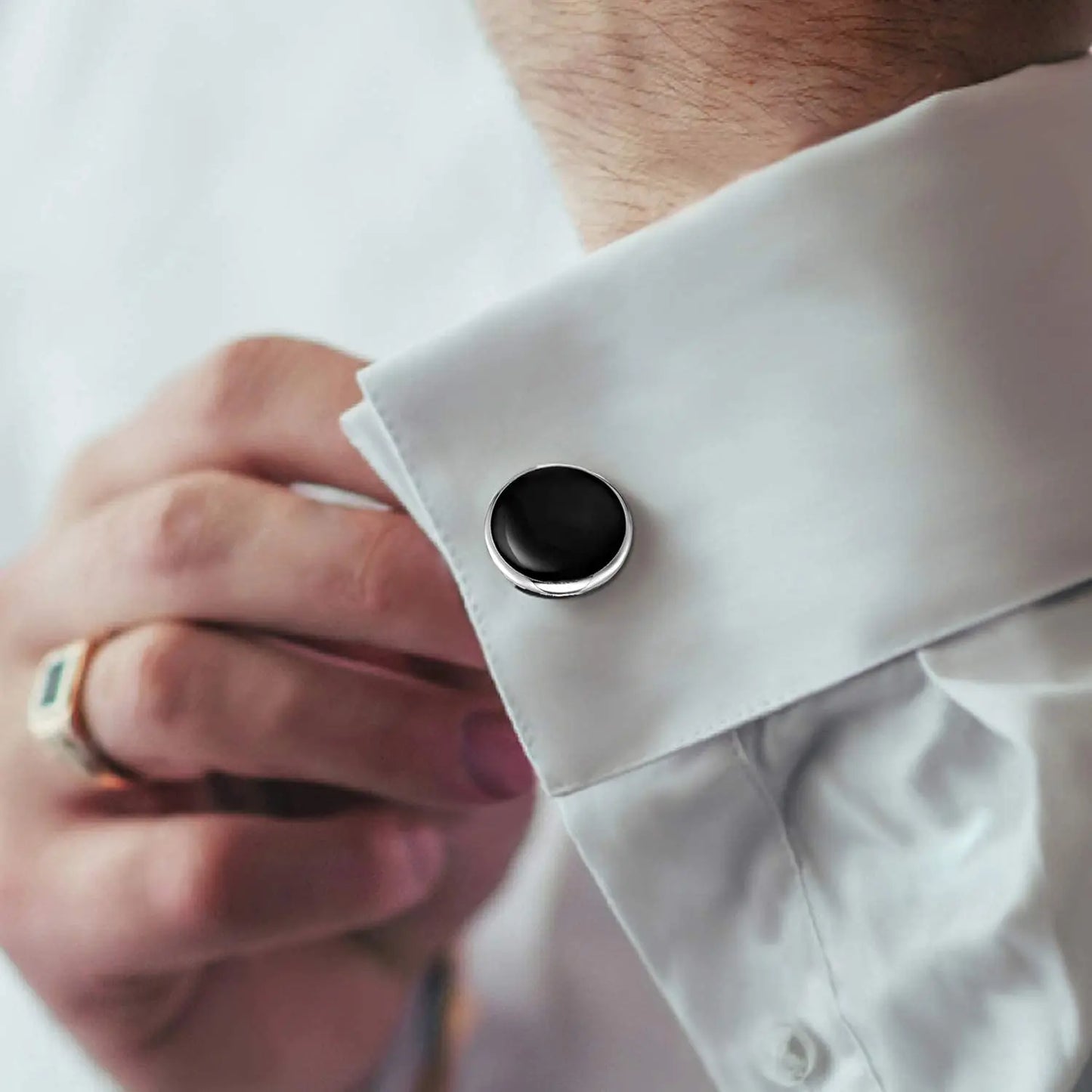 Mens Cufflinks and Studs Set - Tuxedo Accessories for Weddings and Parties - ZOOMNSTORE