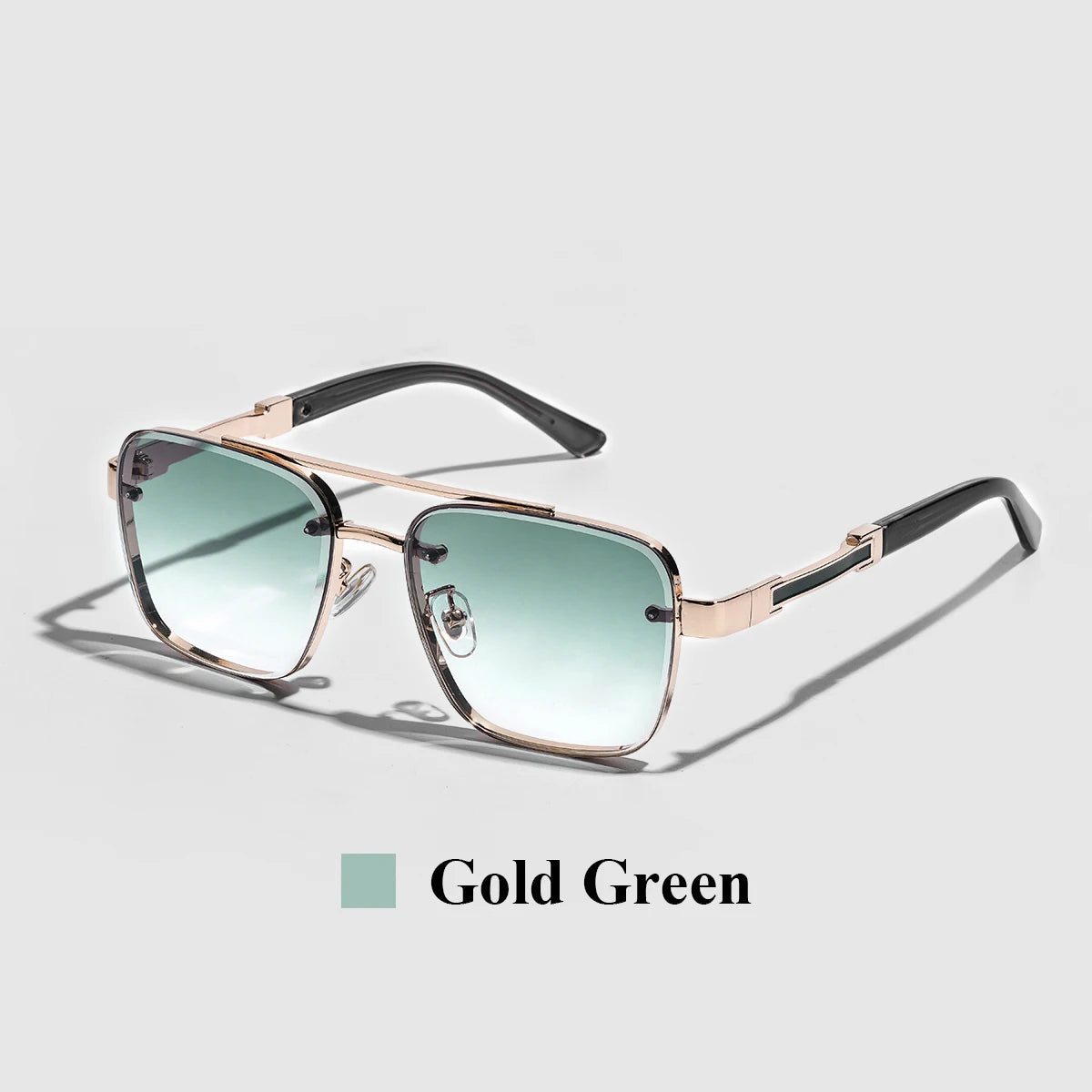 Mens Designer Sunglasses - UV400 Metal Frame Gradient Shades - ZOOMNSTORE