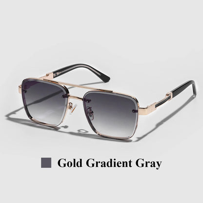 Mens Designer Sunglasses - UV400 Metal Frame Gradient Shades - ZOOMNSTORE
