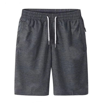 Mens Drawstring Beach Shorts - Solid Pocket Board Trunks for Summer - ZOOMNSTORE