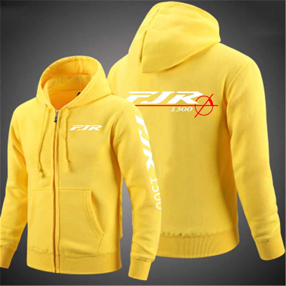 Mens FJR 1300 Motorcycle Pullover Jacket - Versatile Spring Autumn Leisure Wear - ZOOMNSTORE
