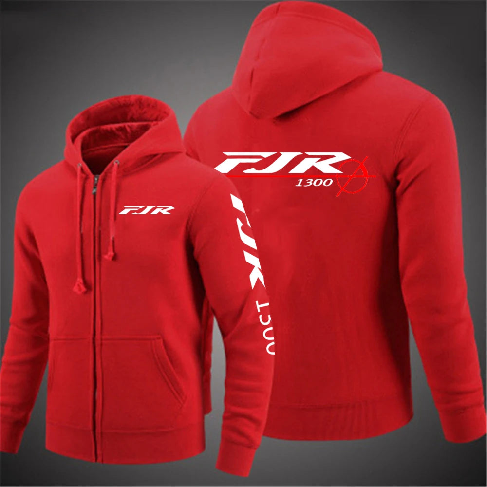 Mens FJR 1300 Motorcycle Pullover Jacket - Versatile Spring Autumn Leisure Wear - ZOOMNSTORE