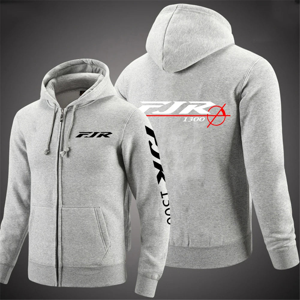 Mens FJR 1300 Motorcycle Pullover Jacket - Versatile Spring Autumn Leisure Wear - ZOOMNSTORE