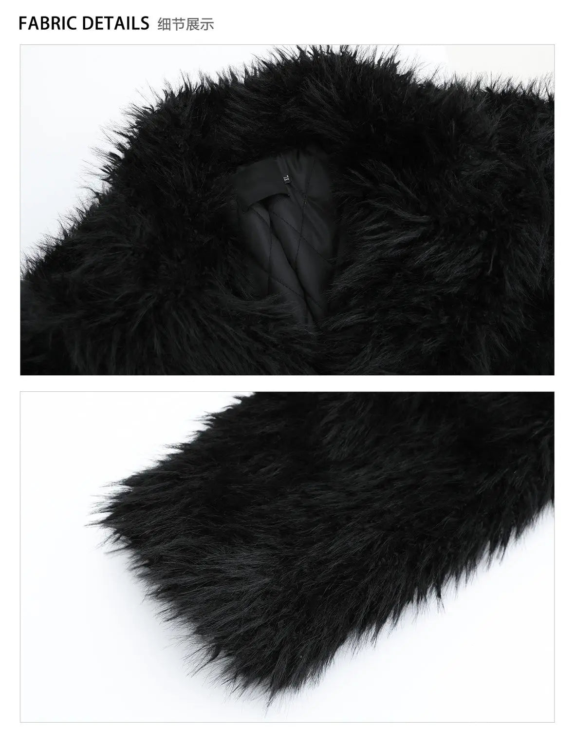 Mens Faux Fur Coat - Thick Warm Winter Fur Jacket With Loose Fit Trench Coat - ZOOMNSTORE