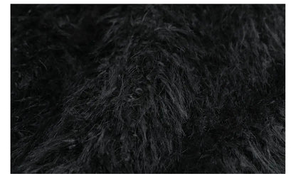 Mens Faux Fur Coat - Thick Warm Winter Fur Jacket With Loose Fit Trench Coat - ZOOMNSTORE