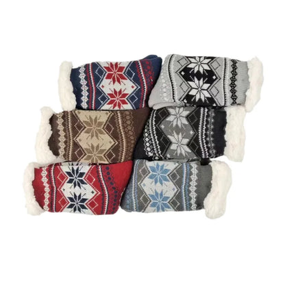 Mens Fluffy Thermal Winter Socks - Soft Non-Slip Fuzzy Floor Socks - ZOOMNSTORE