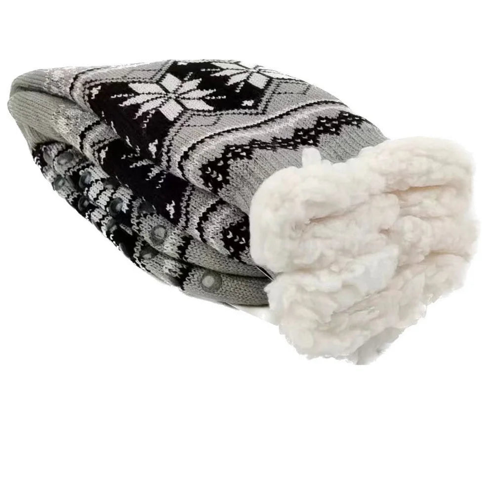 Mens Fluffy Thermal Winter Socks - Soft Non-Slip Fuzzy Floor Socks - ZOOMNSTORE