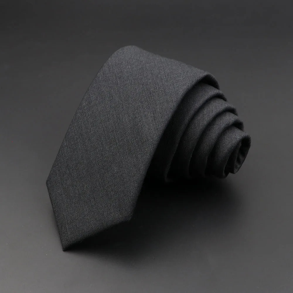 Mens Handmade Skinny Grey Plaid Tie - Classic Cotton Cashmere Accessory - ZOOMNSTORE