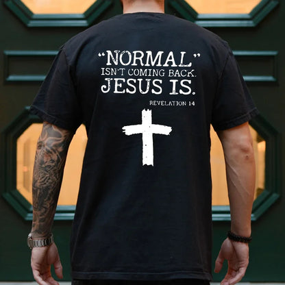 Mens Jesus Graphic Tee - Oversized Christian Streetwear T-Shirt - ZOOMNSTORE