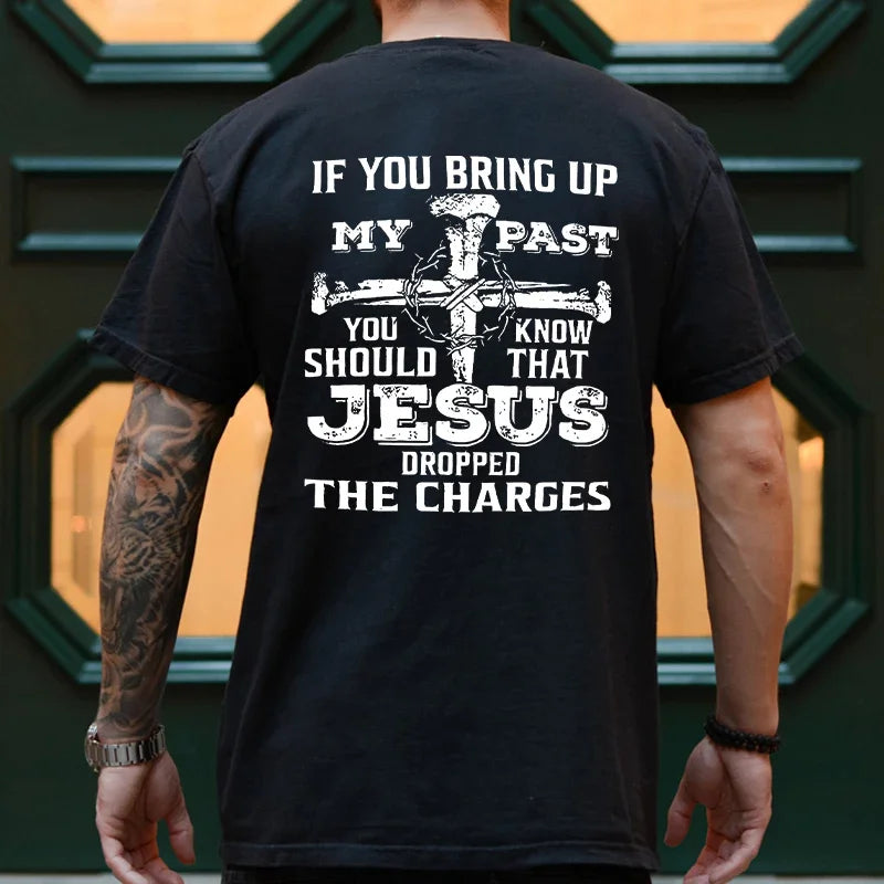 Mens Jesus Graphic Tee - Oversized Christian Streetwear T-Shirt - ZOOMNSTORE