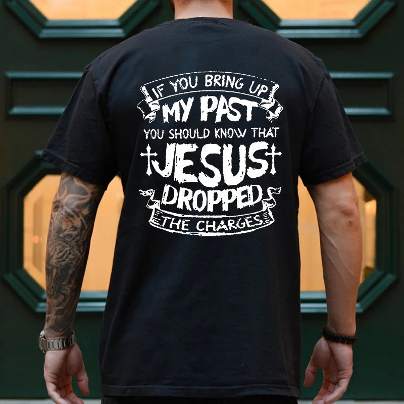 Mens Jesus Graphic Tee - Oversized Christian Streetwear T-Shirt - ZOOMNSTORE