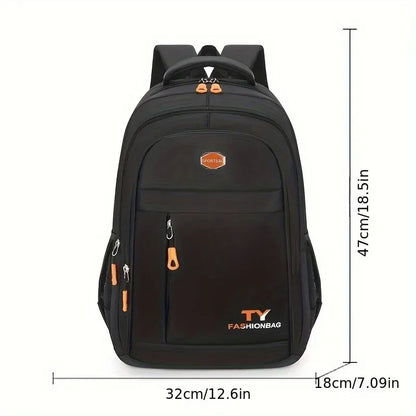 Mens Large Capacity Waterproof Backpack - Adjustable Casual Computer Bag - ZOOMNSTORE