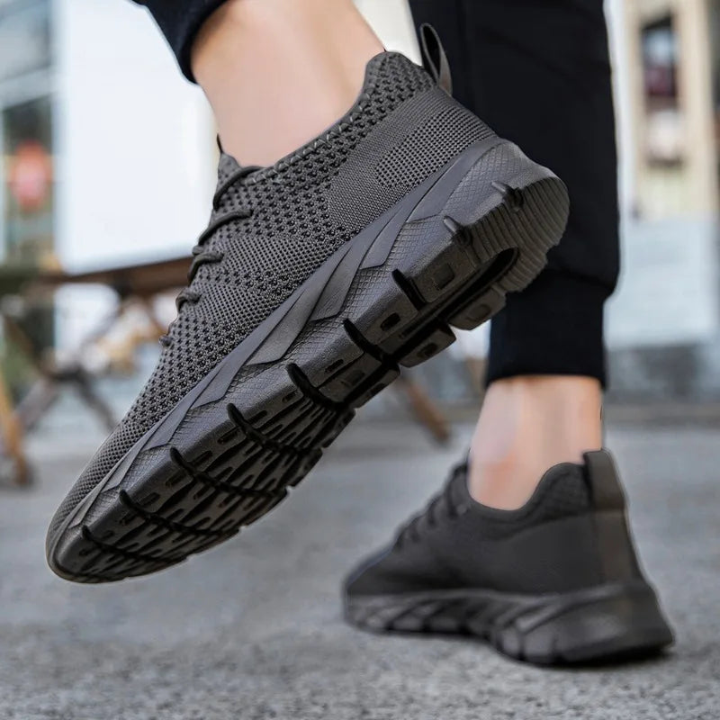 Mens Lightweight Breathable Mesh Sneakers - Casual Summer Running Shoes Outdoor Sports Size 36-49 - ZOOMNSTORE