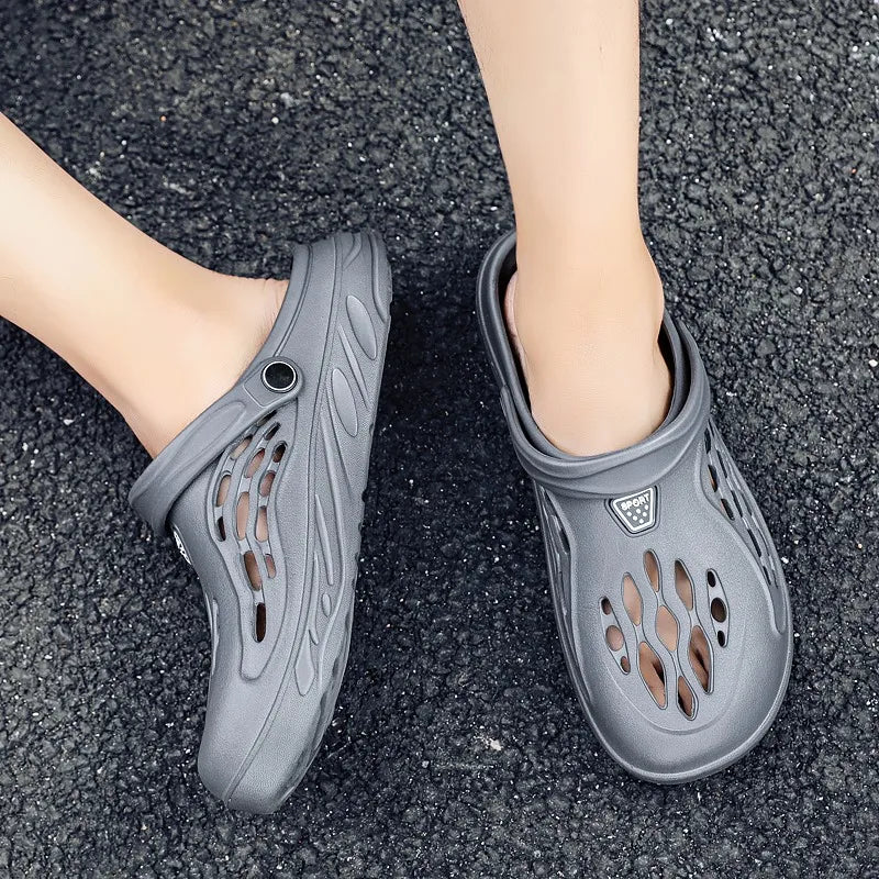 Mens Lightweight EVA Sandals - Casual Clogs for Beach and Outdoor Use Big Size 49 - ZOOMNSTORE